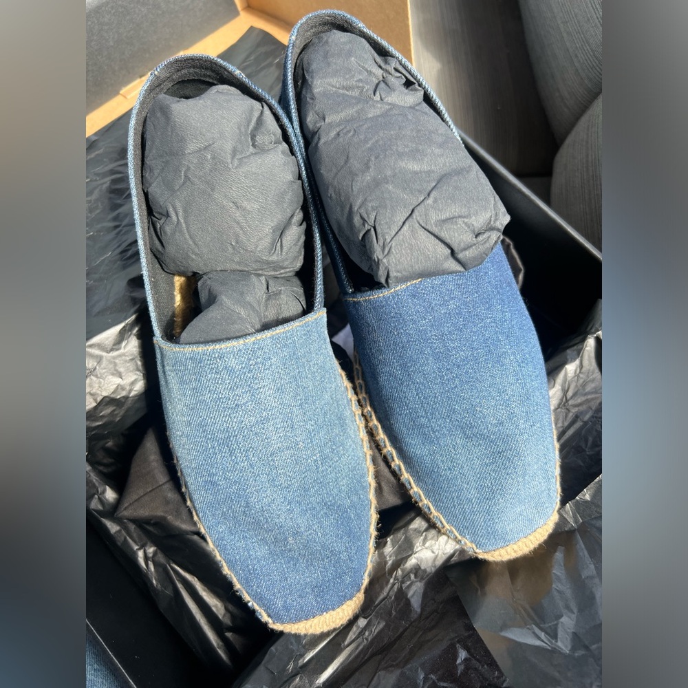 Saint Laurent YSL denim espadrilles 43 (10)